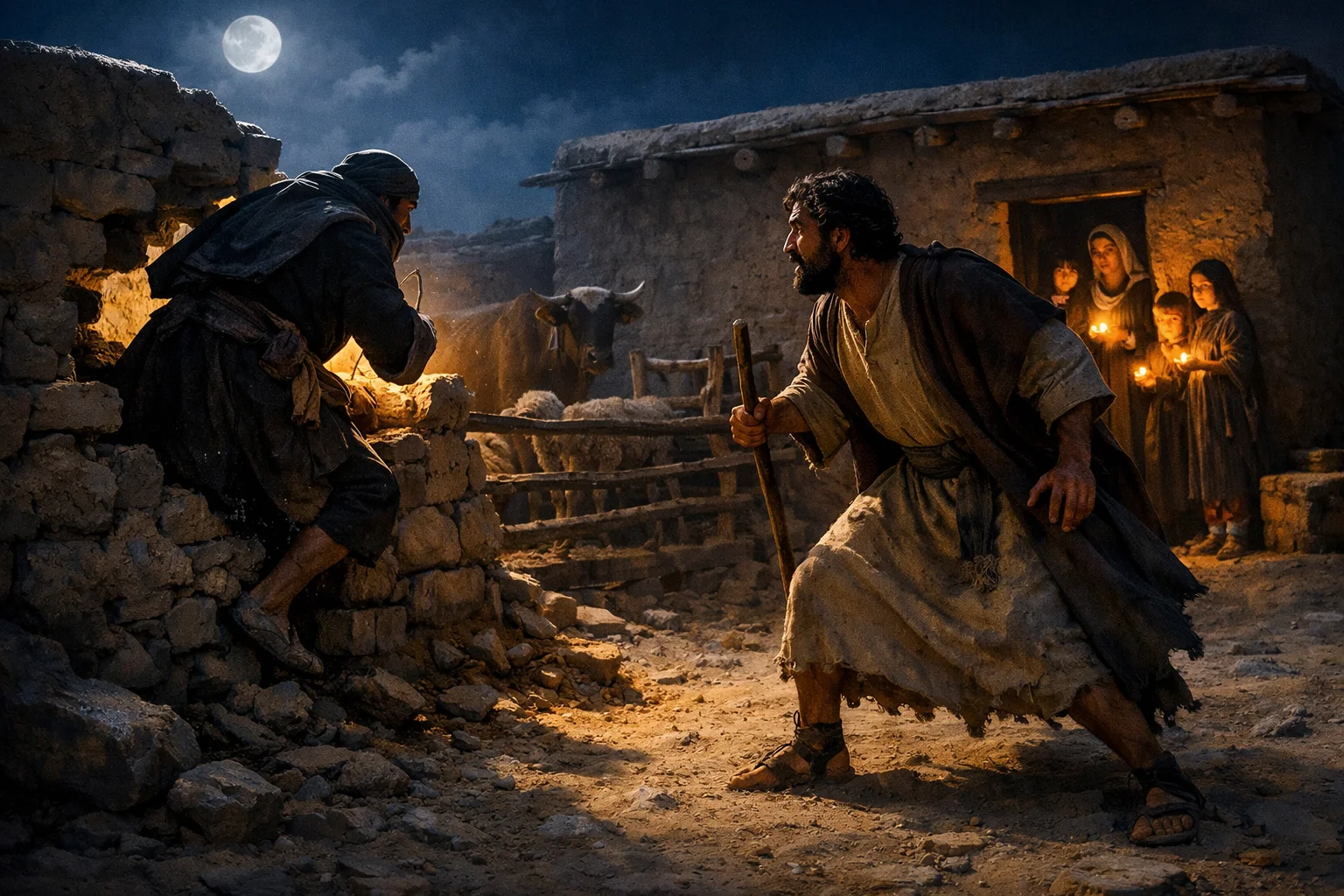 Night Thief at the Wall