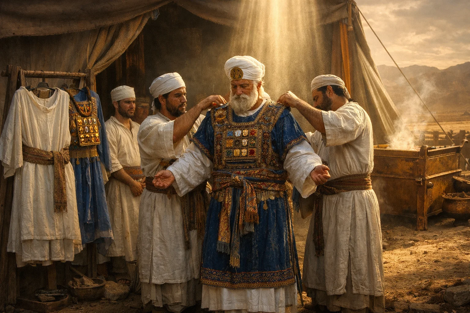 Washing and Robing Aaron