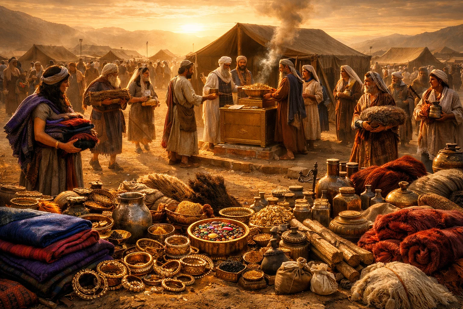 The People Bring Freewill Offerings