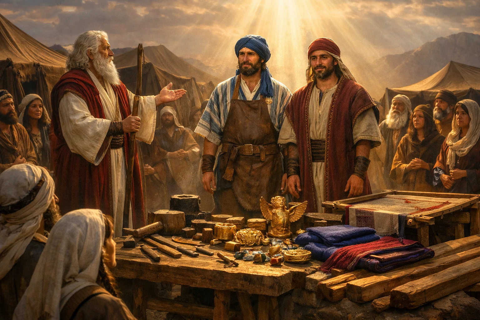 Bezalel and Oholiab Appointed for Sacred Craft
