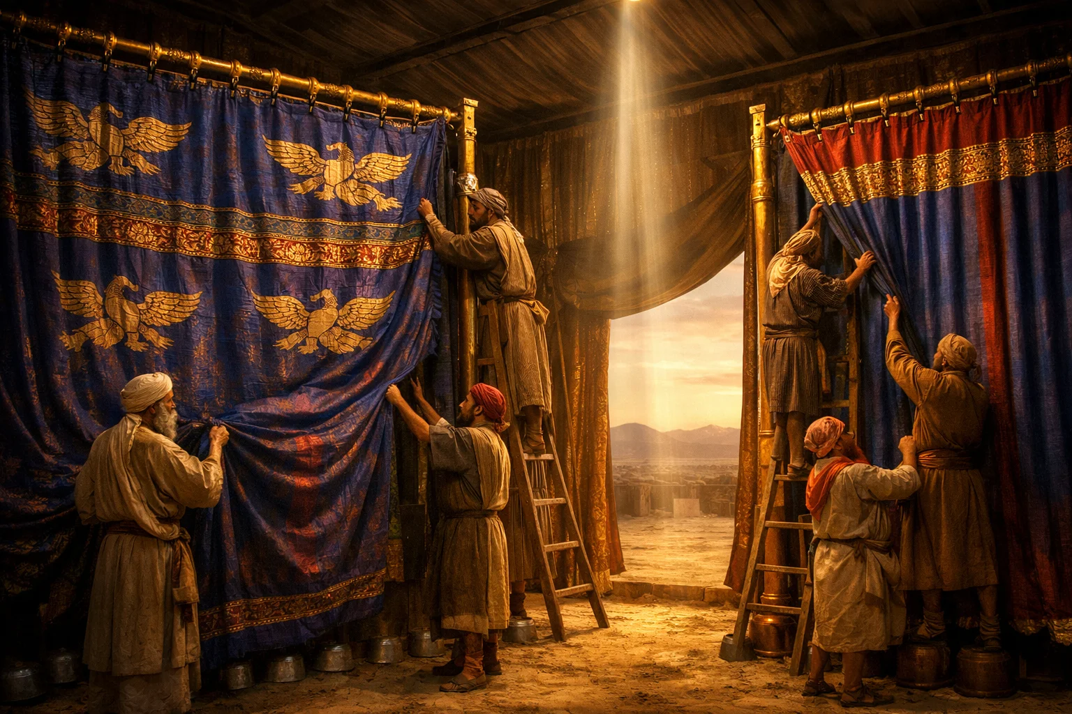 The Veil and Entrance Curtain Completed