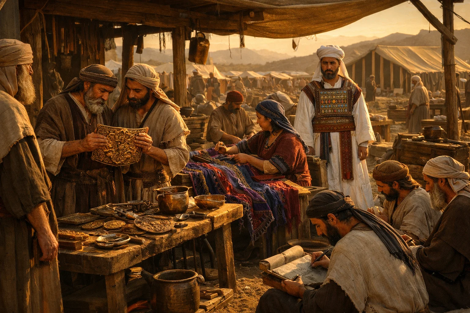 Bezalel and Oholiab at Work