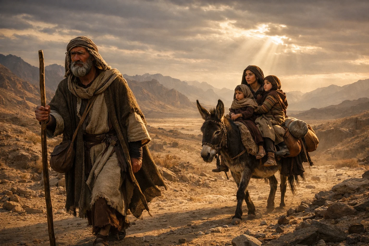 Moses Sets Out for Egypt