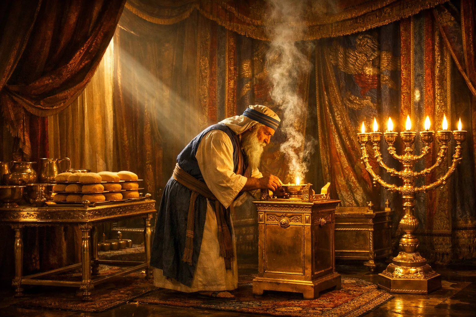 Bread, Lampstand, and Incense Before the LORD