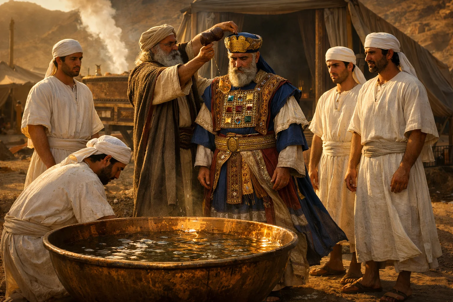 Aaron and His Sons Consecrated