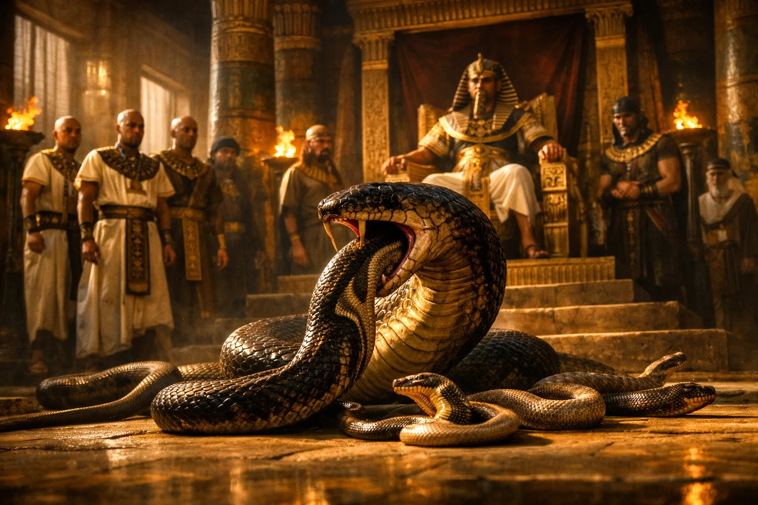 The Serpents of Egypt Defeated