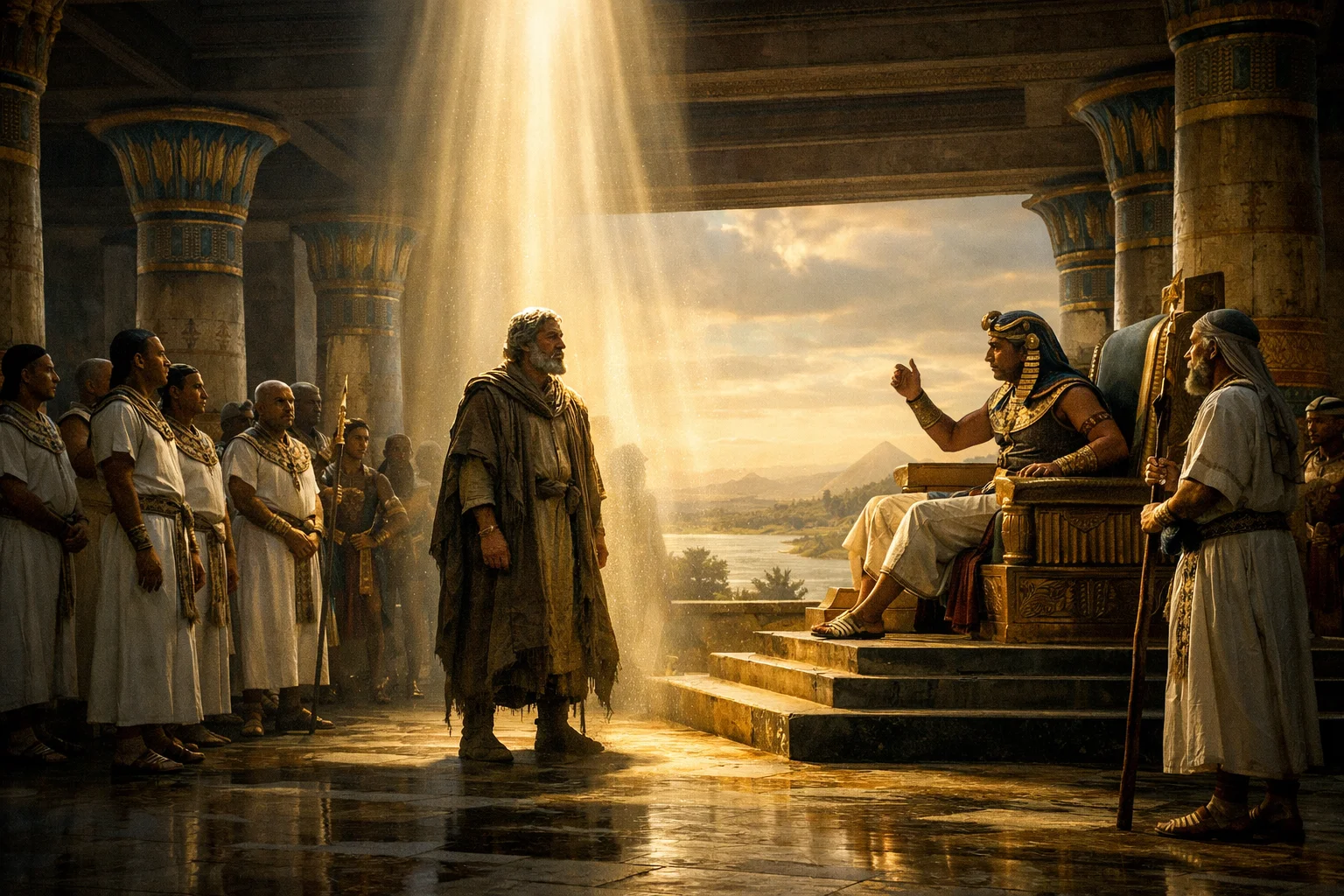 Moses Warns Pharaoh of the Frogs