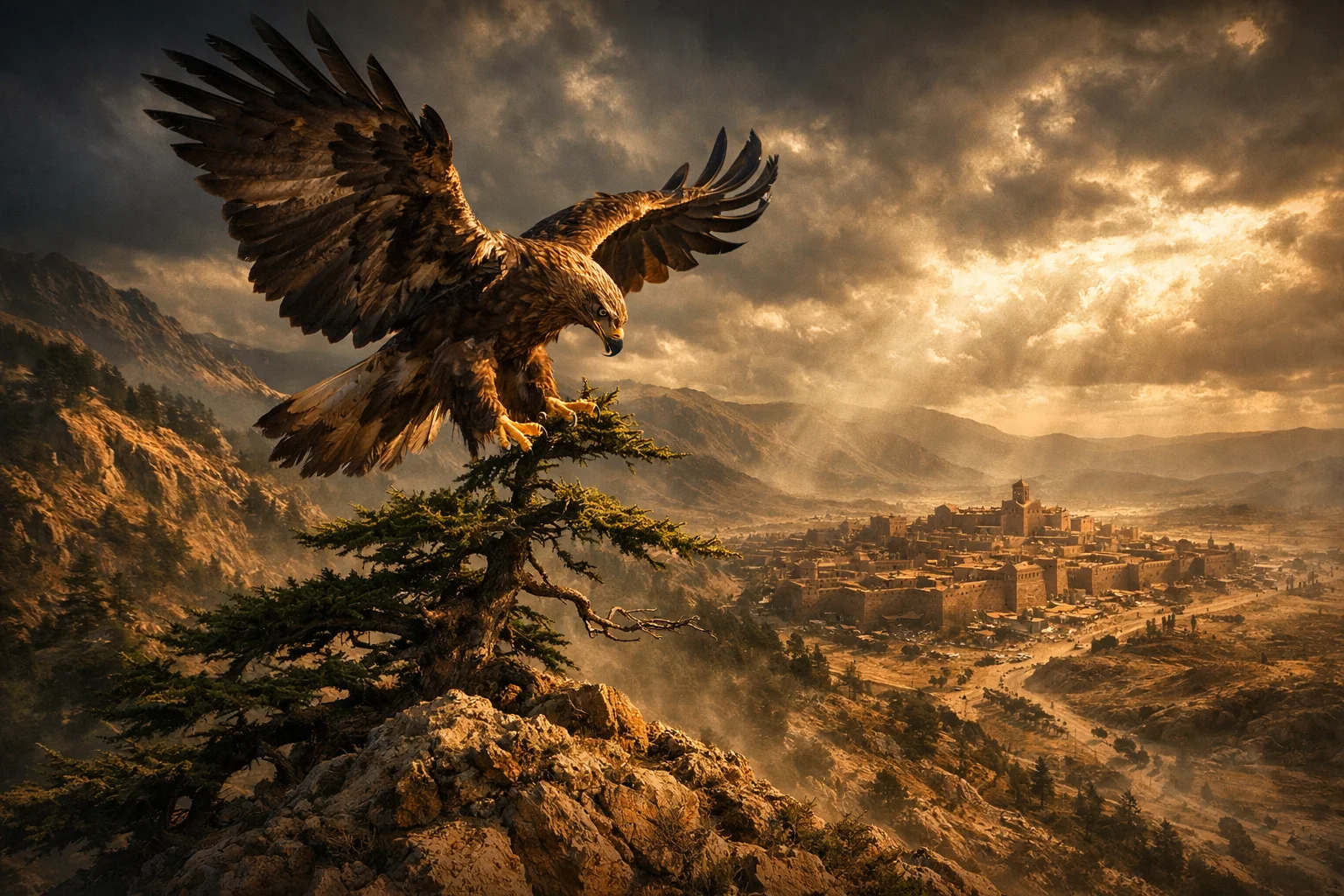 The Great Eagle Takes the Cedar Shoot