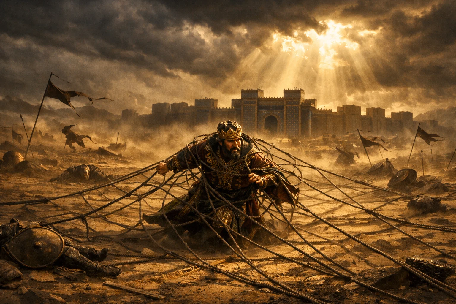 The Net of Judgment and the Fall of the Faithless King