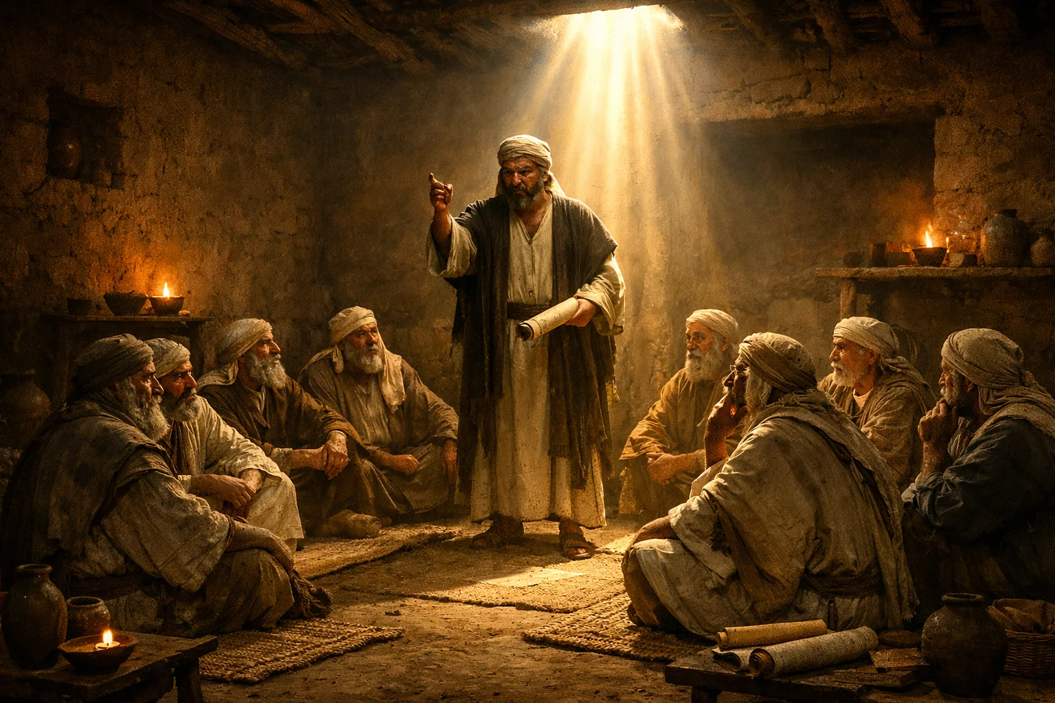 The Elders Sit Before Ezekiel
