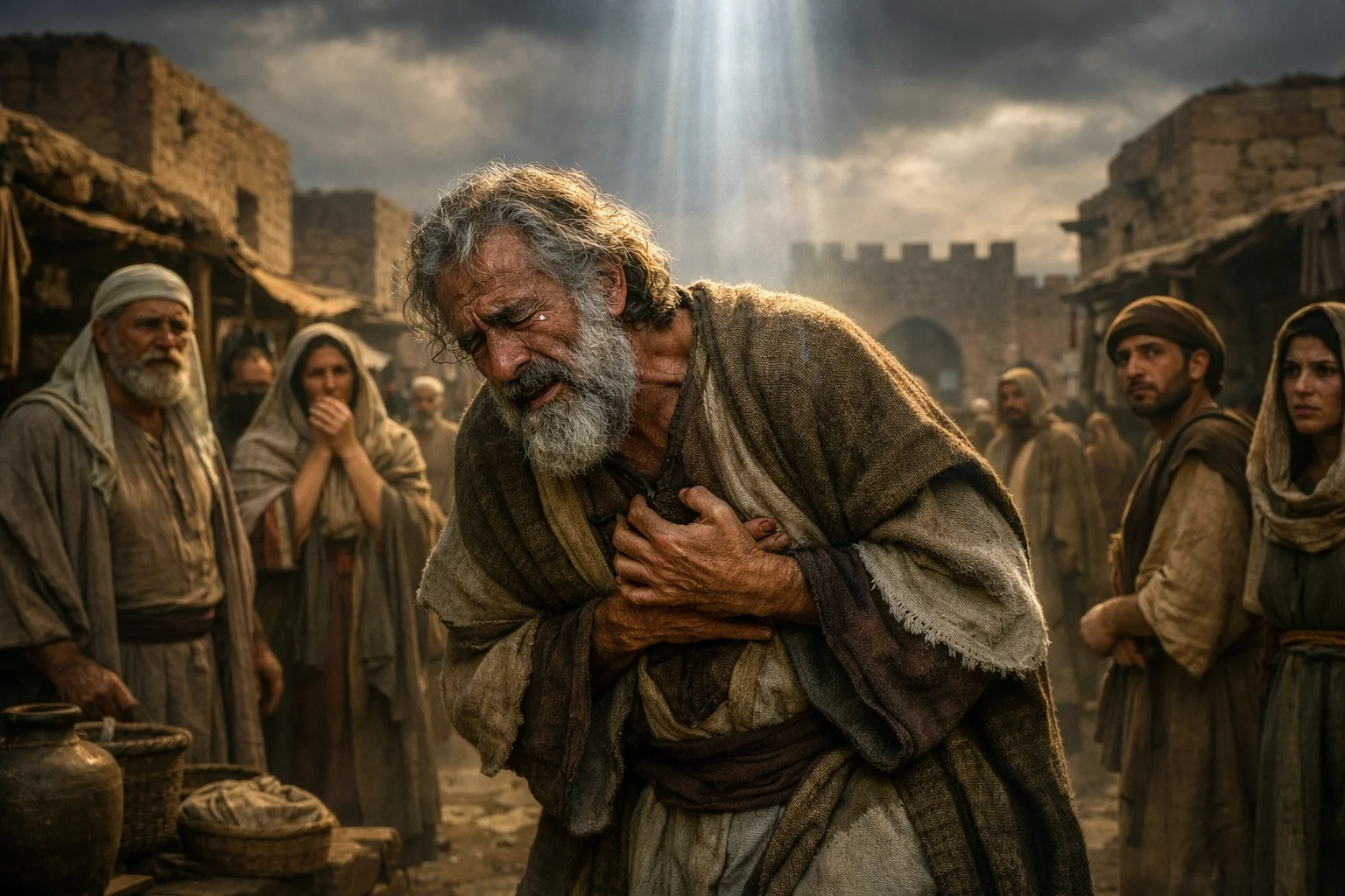 The Prophet Groans in Bitter Grief