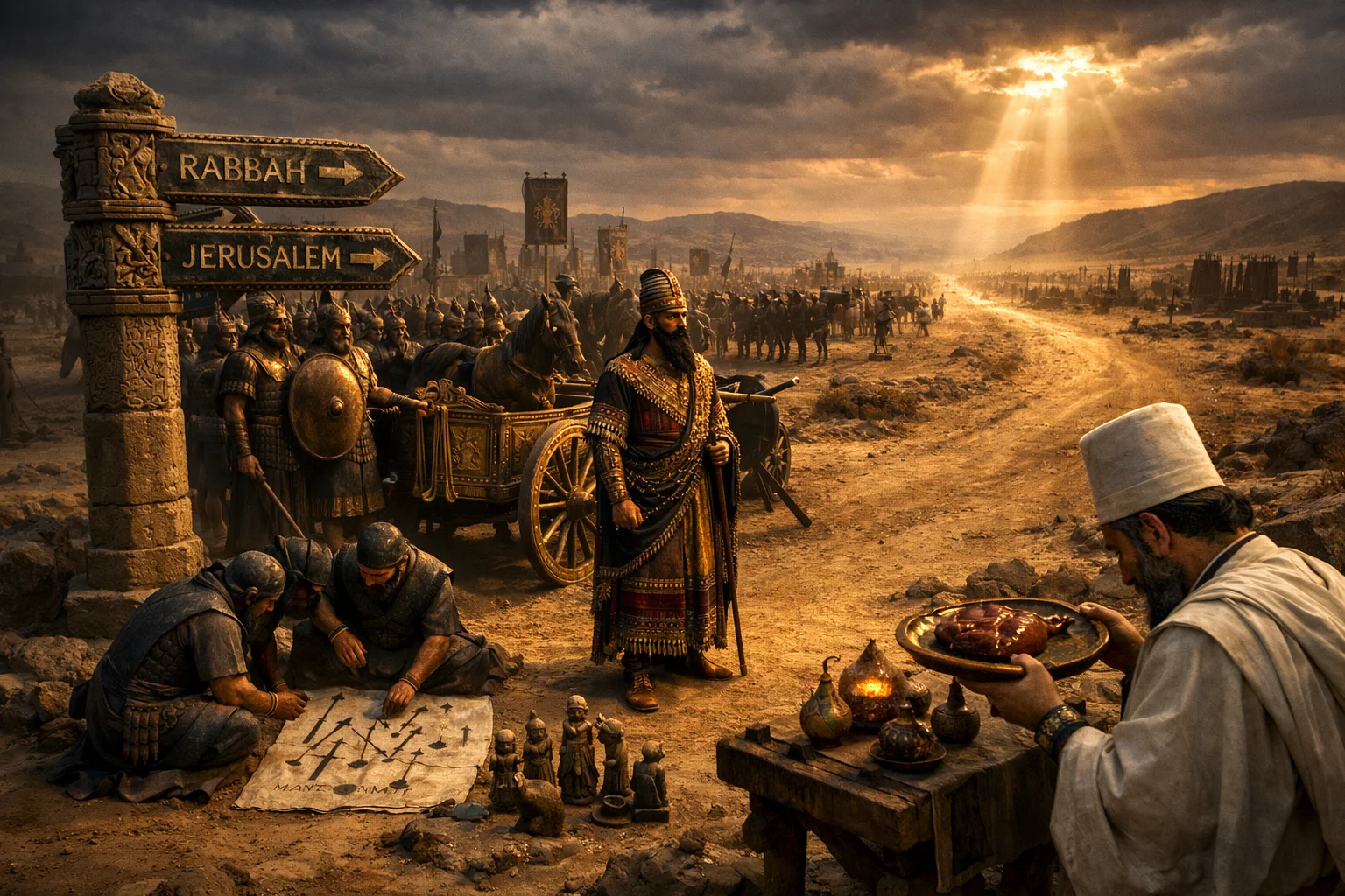 The King of Babylon at the Forked Road