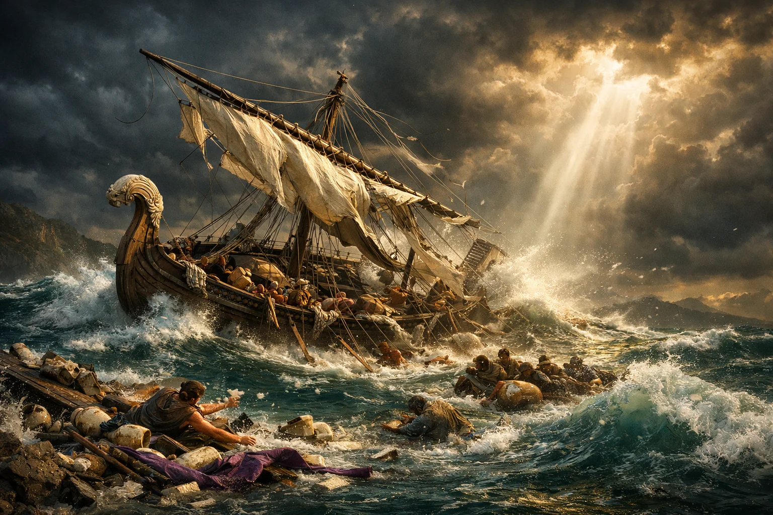 The East Wind Shatters the Ship