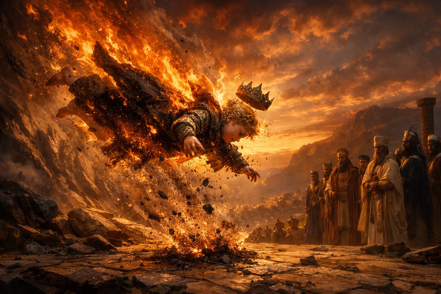 Cast Down in Fire and Ashes