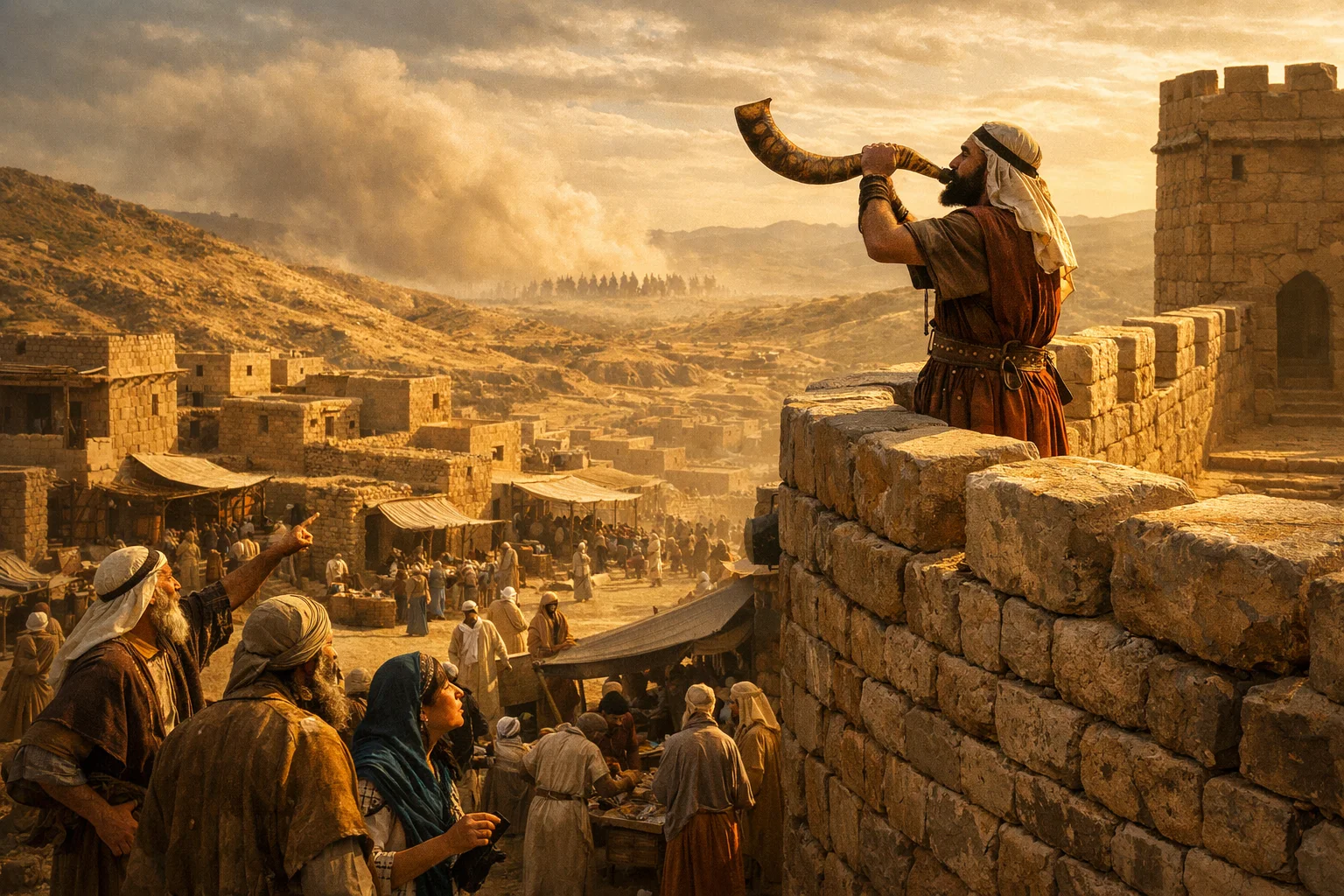 The Watchman Sounds the Trumpet