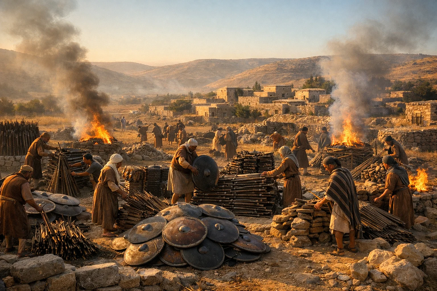 Weapons Burned for Seven Years