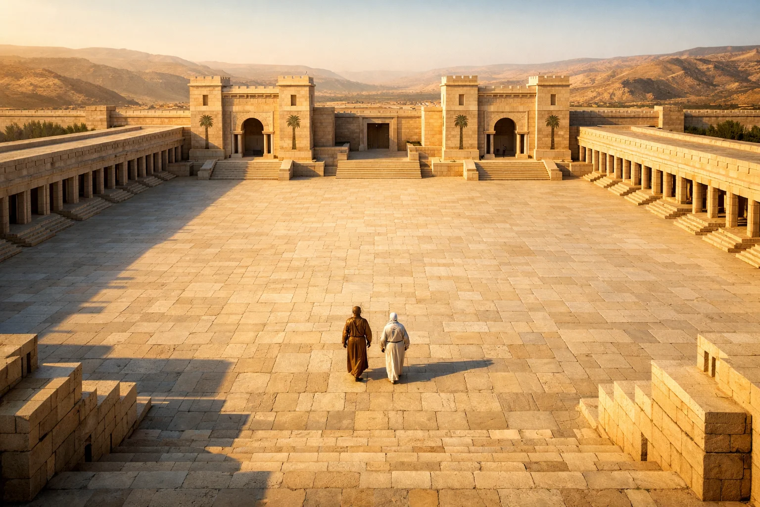 The Outer Court and Three Gates