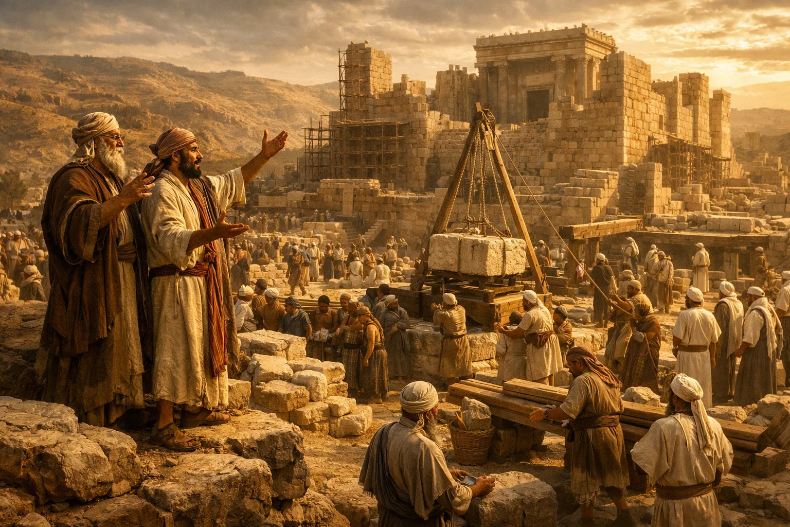 The Temple Rises Under Prophetic Encouragement