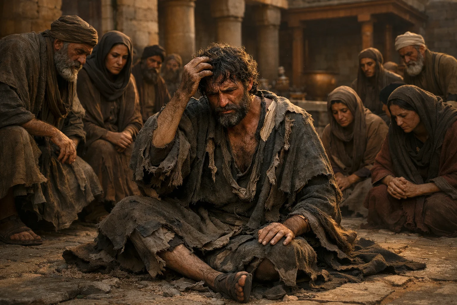 Ezra in Shock and Mourning