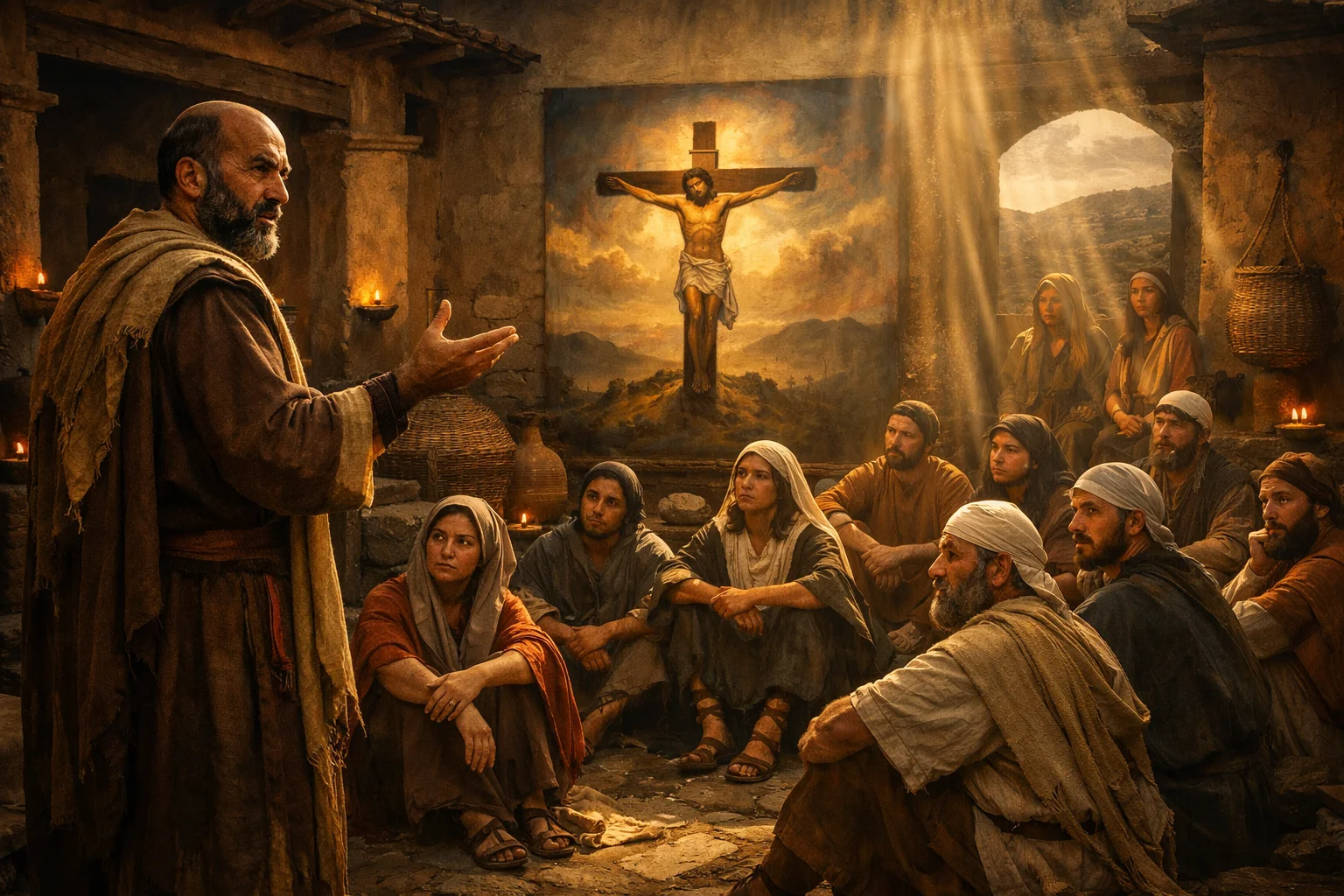 Christ Clearly Portrayed as Crucified