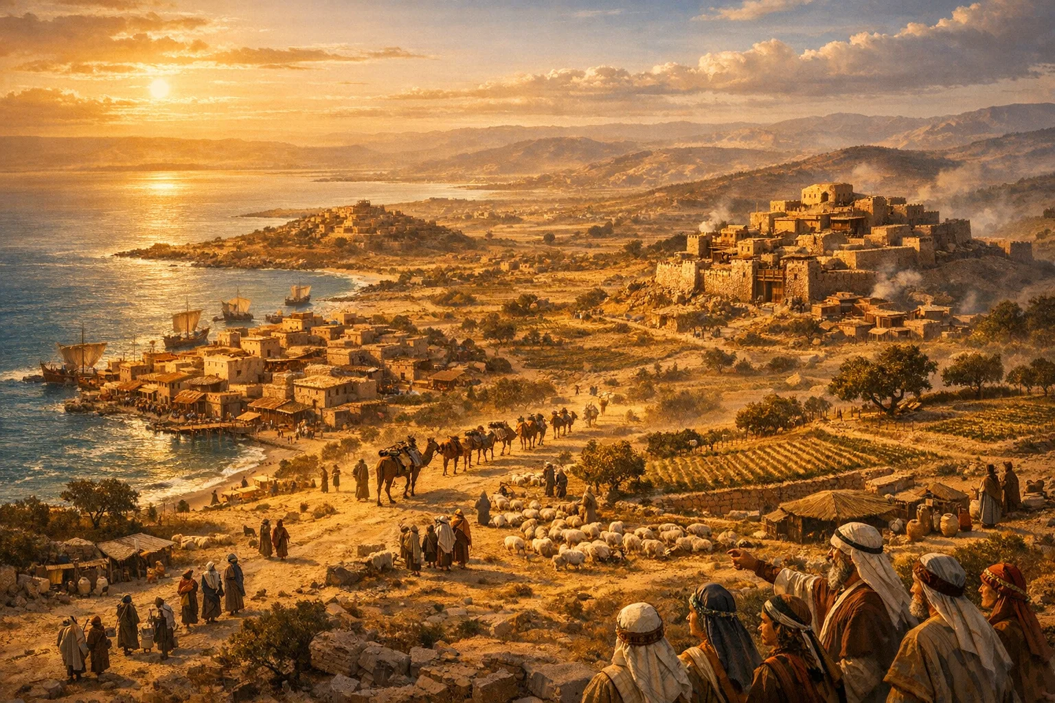 The Borders and Peoples of Canaan