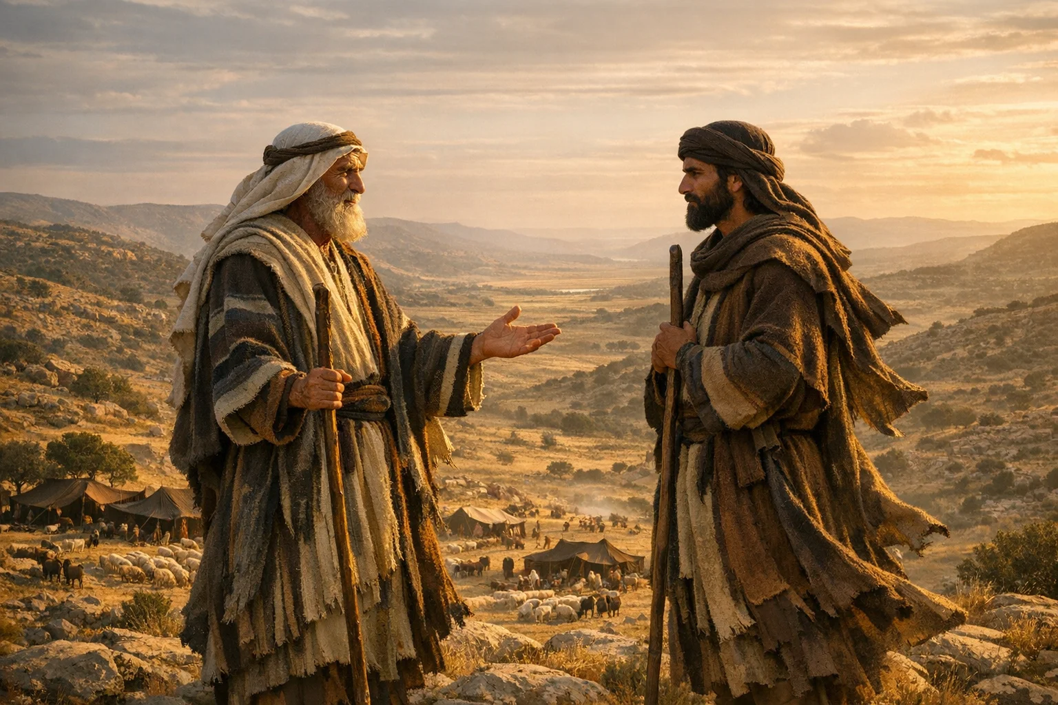 Abram Offers Peace to Lot