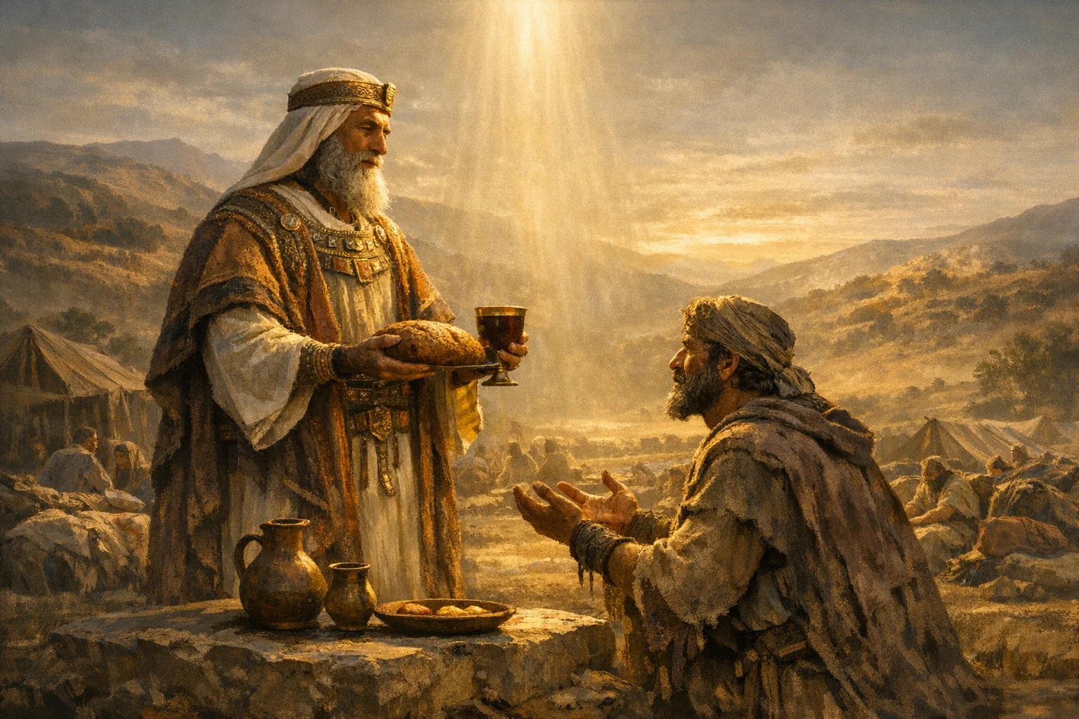 Melchizedek Brings Bread and Wine