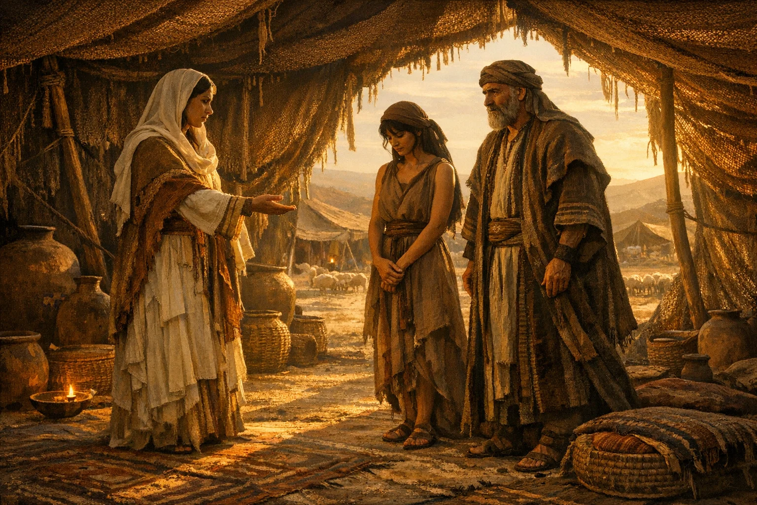 Sarai Gives Hagar to Abram