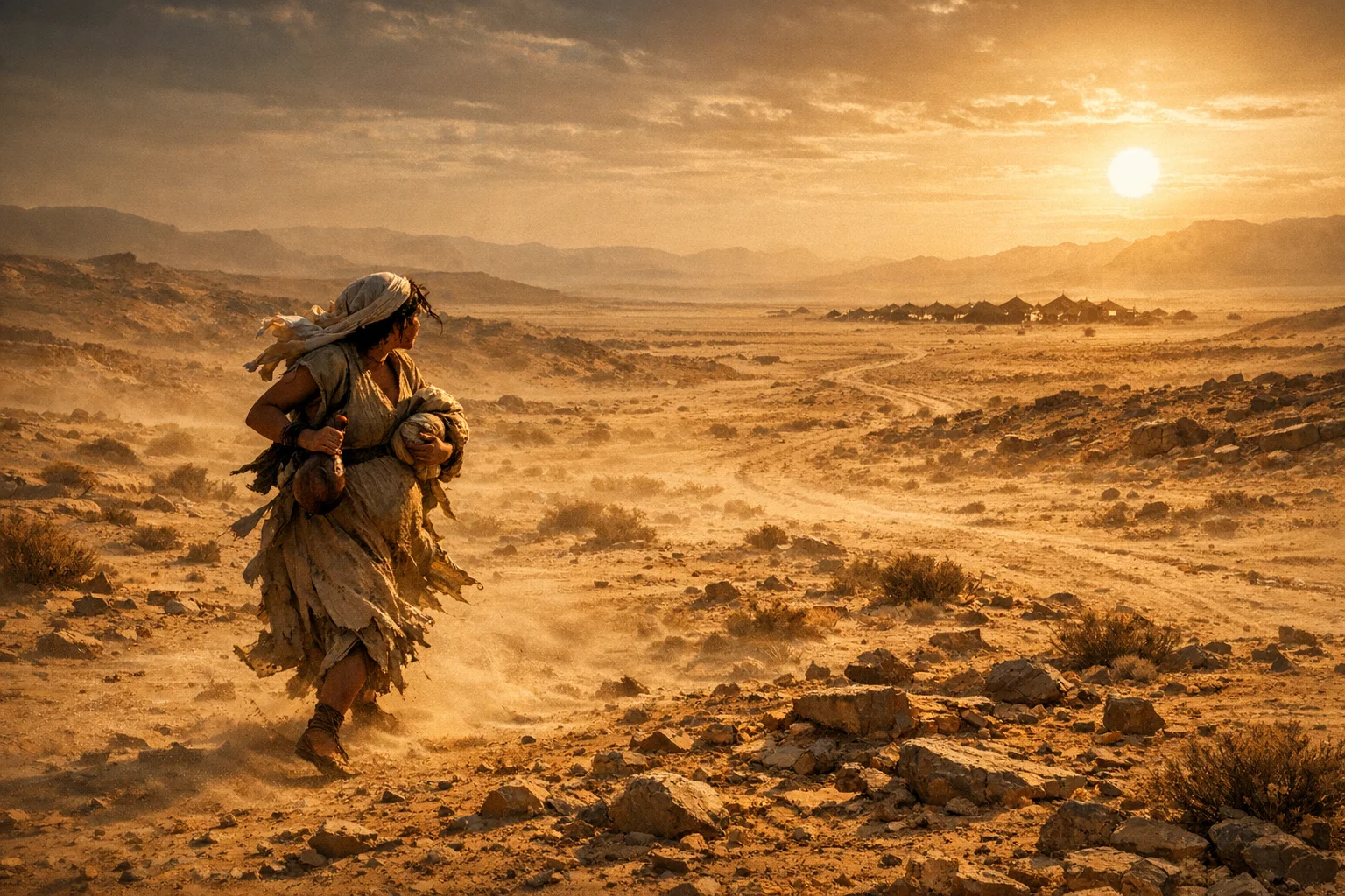 Hagar Flees into the Wilderness