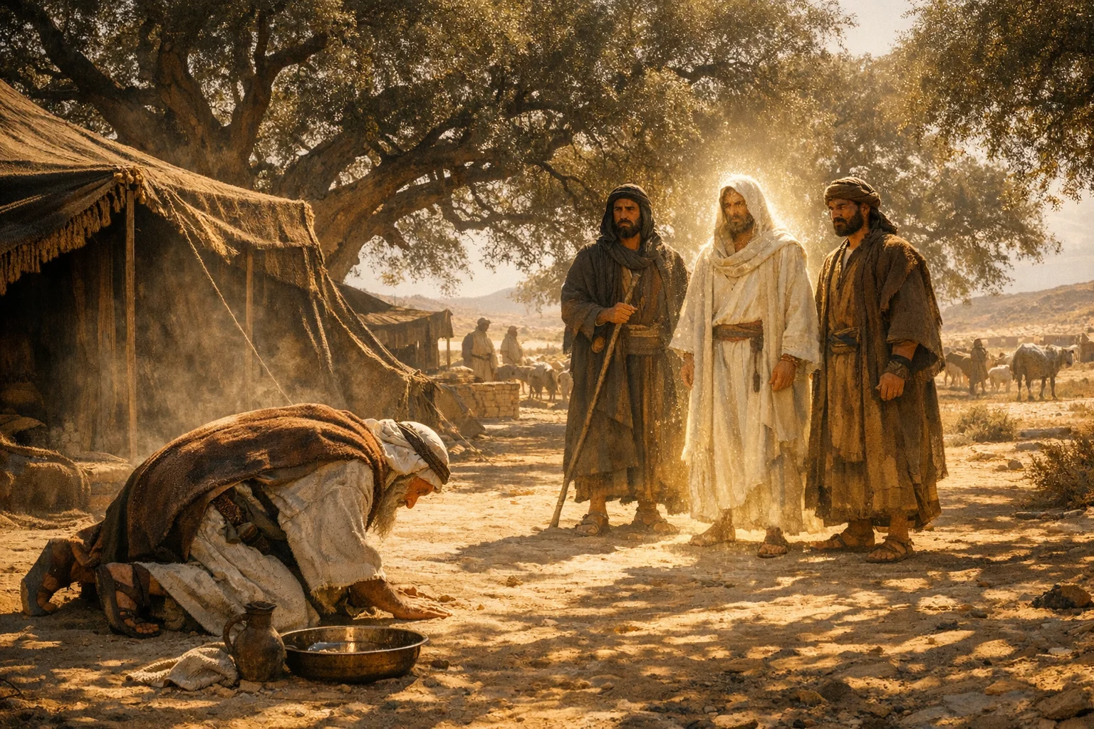 Abraham Welcomes the Three Visitors