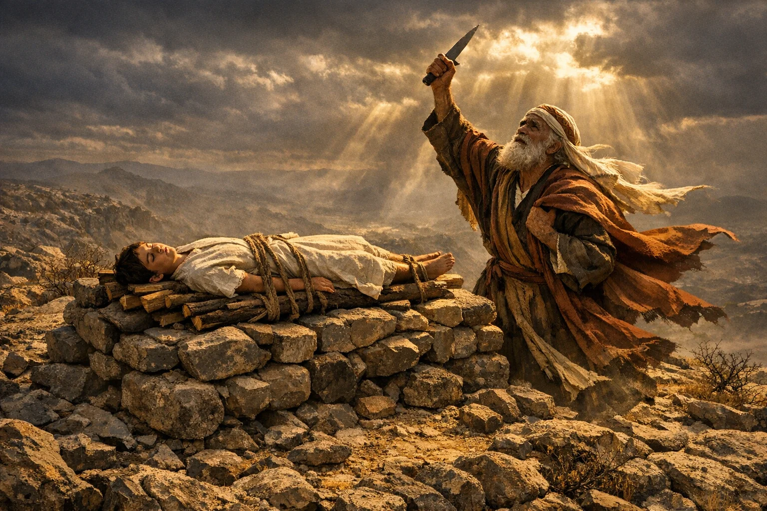 The Bound Son on the Altar