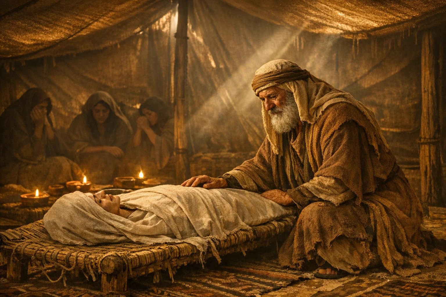 Abraham Mourns Sarah