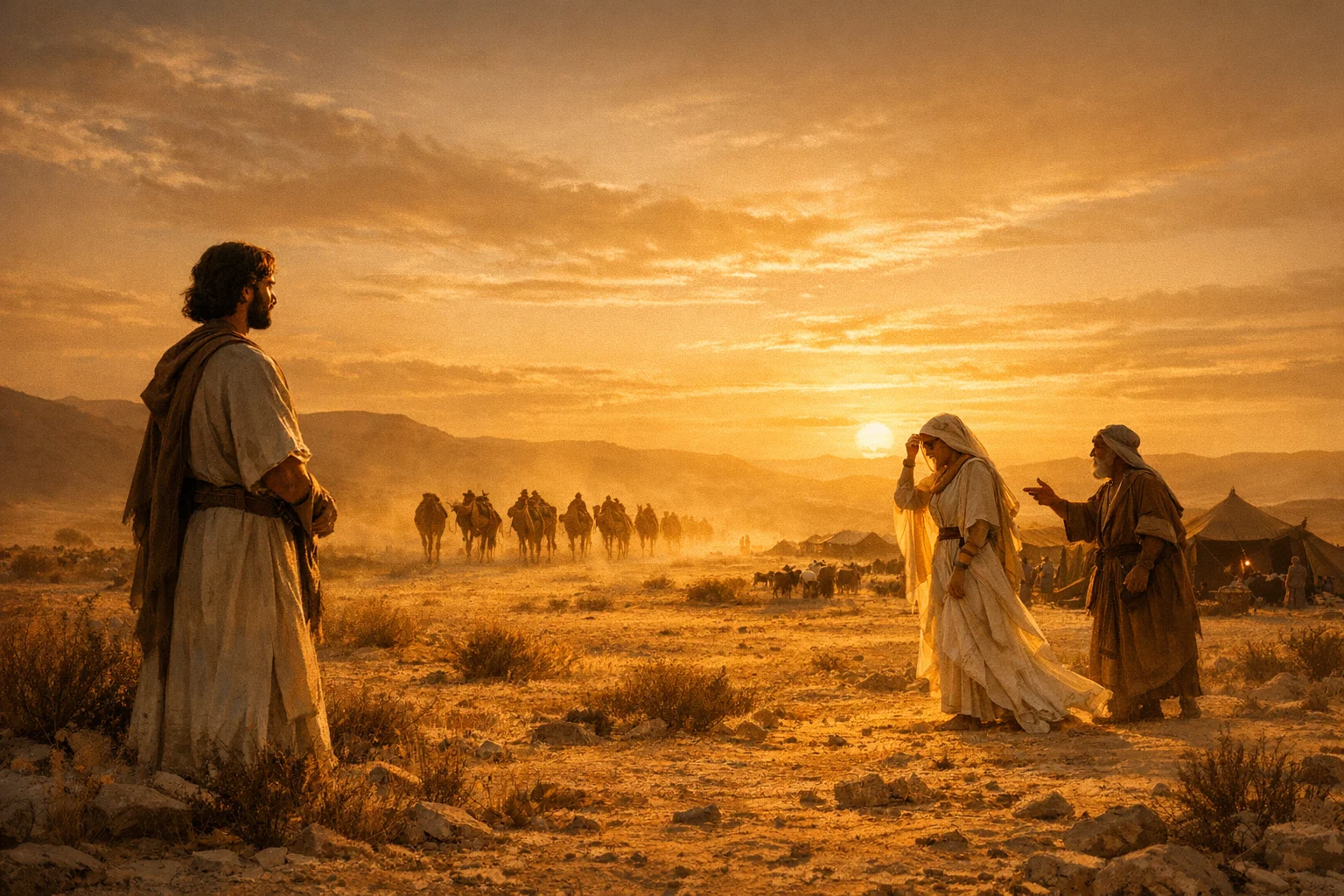 Isaac Meets Rebekah at Dusk