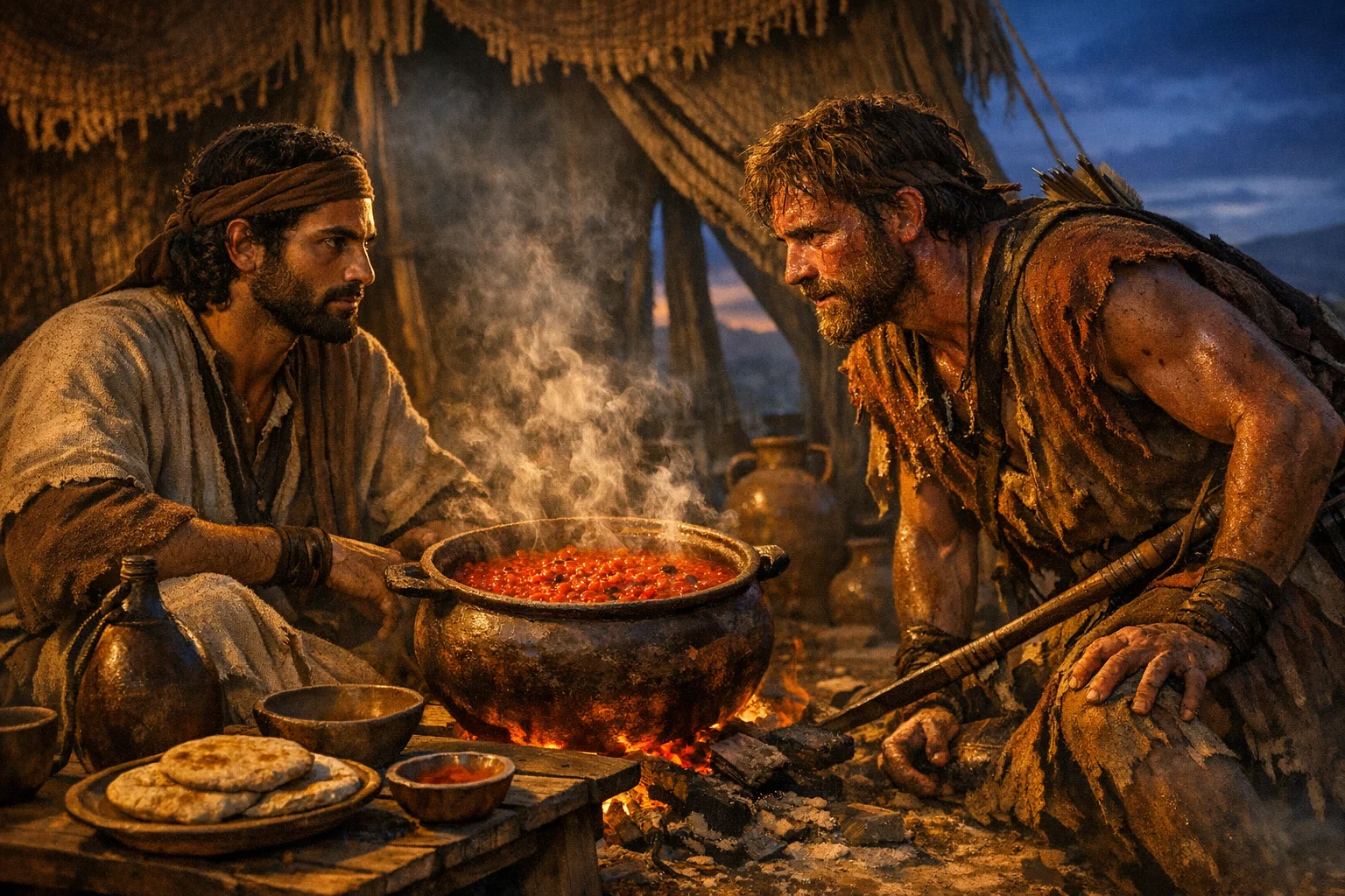 Esau Sells His Birthright for Red Stew