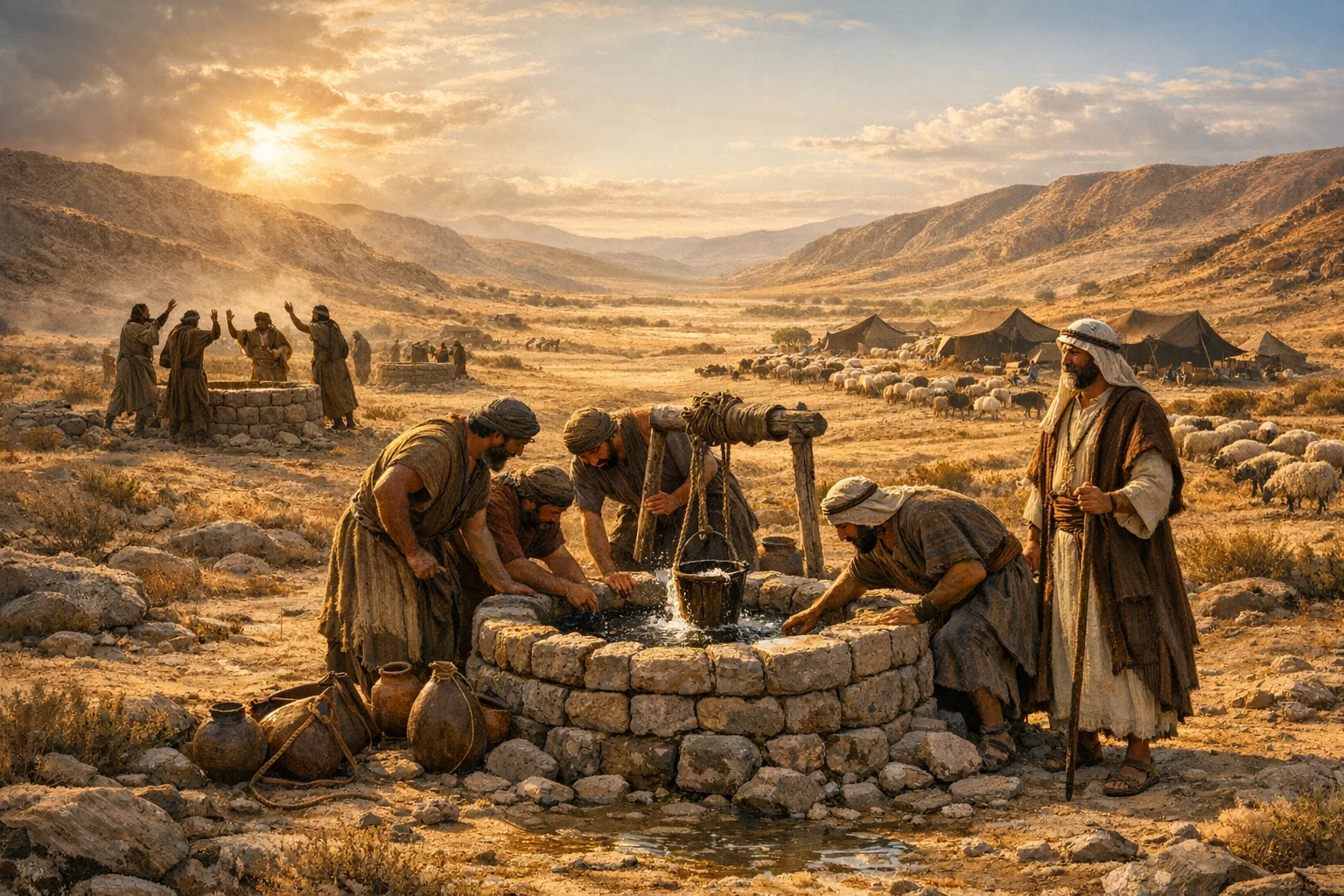 The Wells of Esek, Sitnah, and Rehoboth