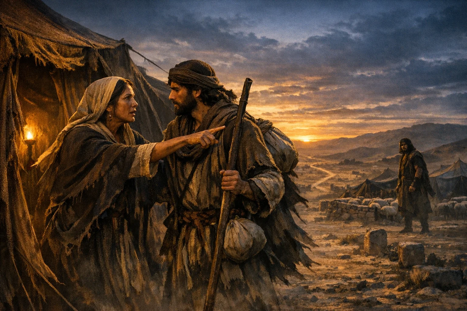 Rebekah Sends Jacob Away