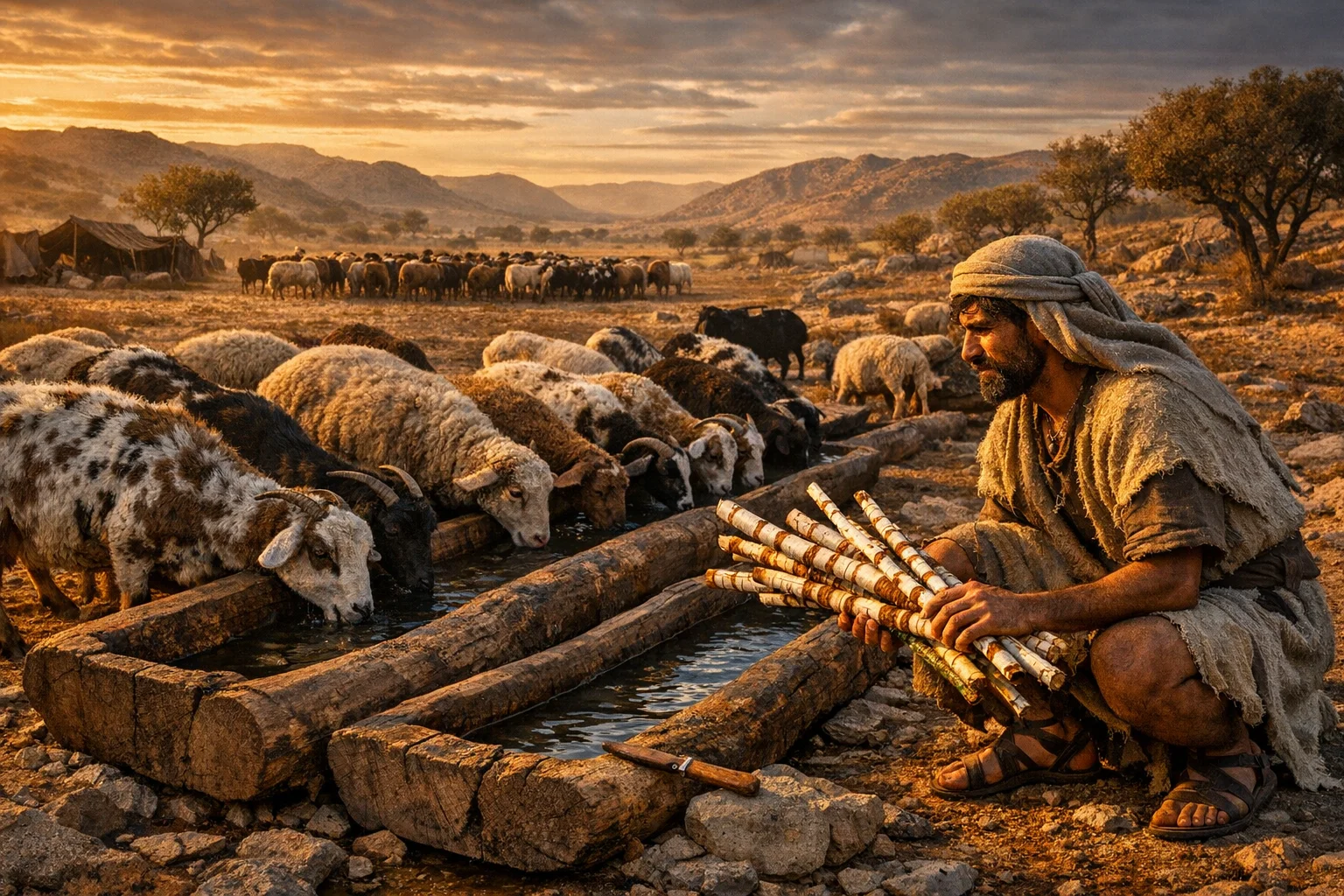 Jacob’s Striped Branches and Prosperity