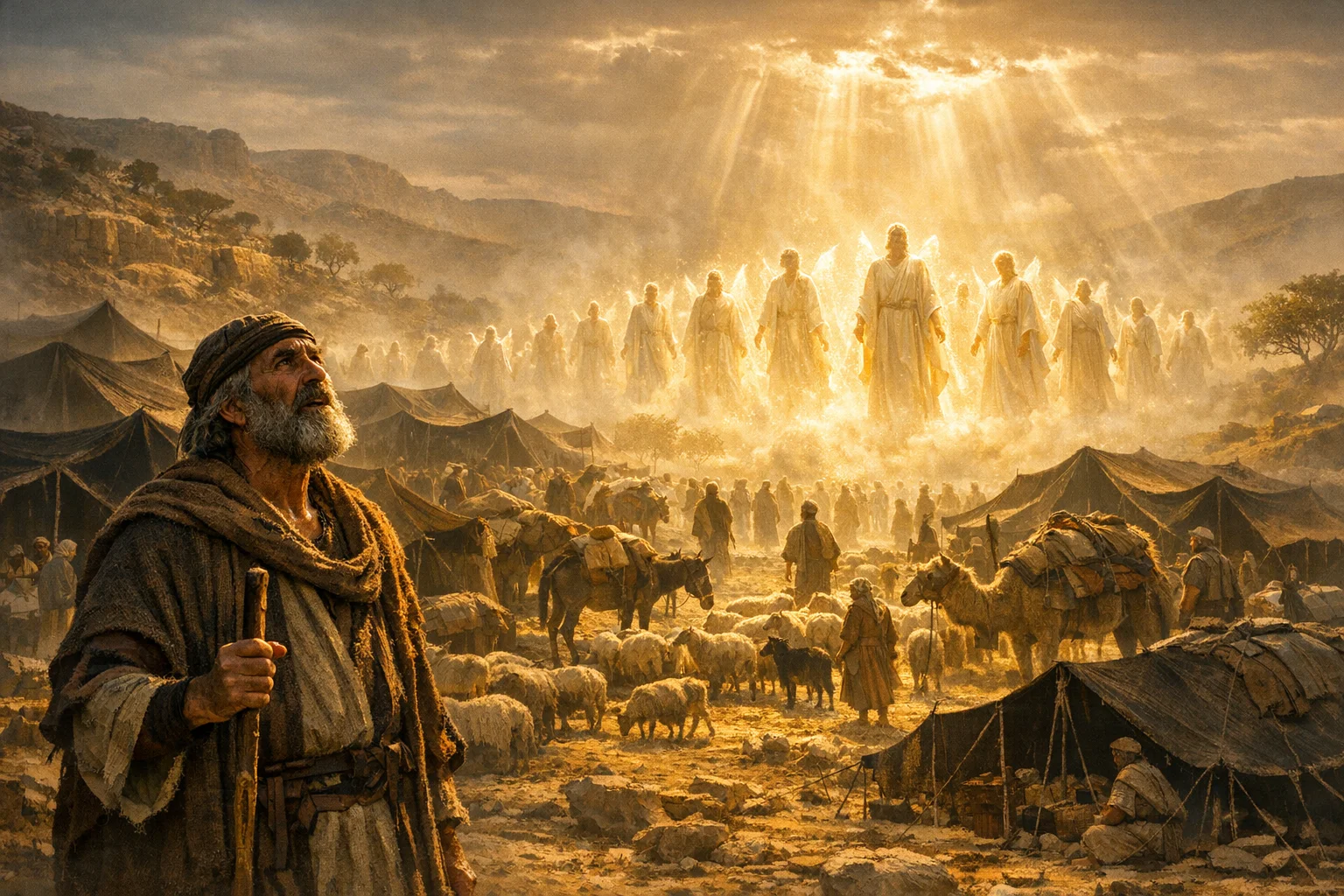 Jacob Meets the Camp of God