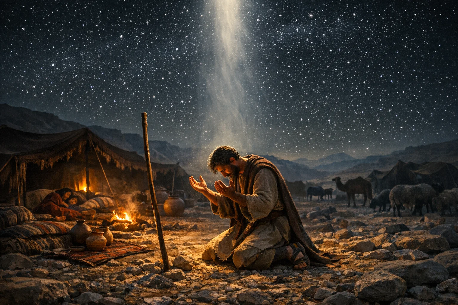 Jacob Prays in the Night