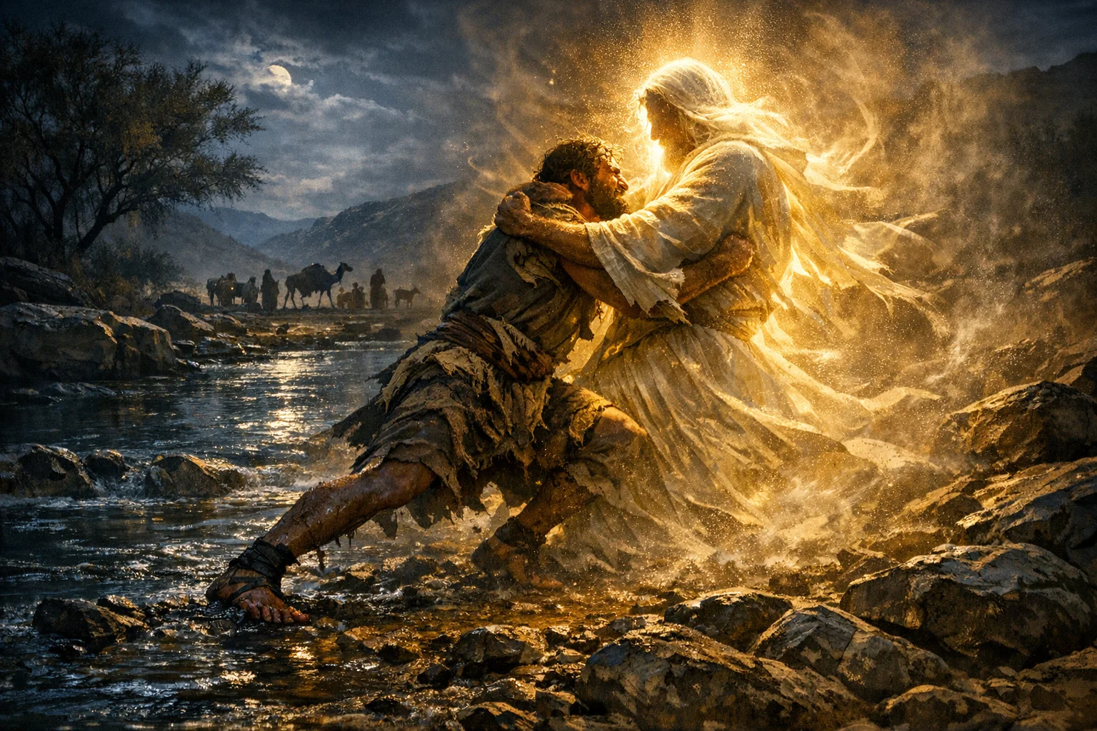 Jacob Wrestles Through the Night