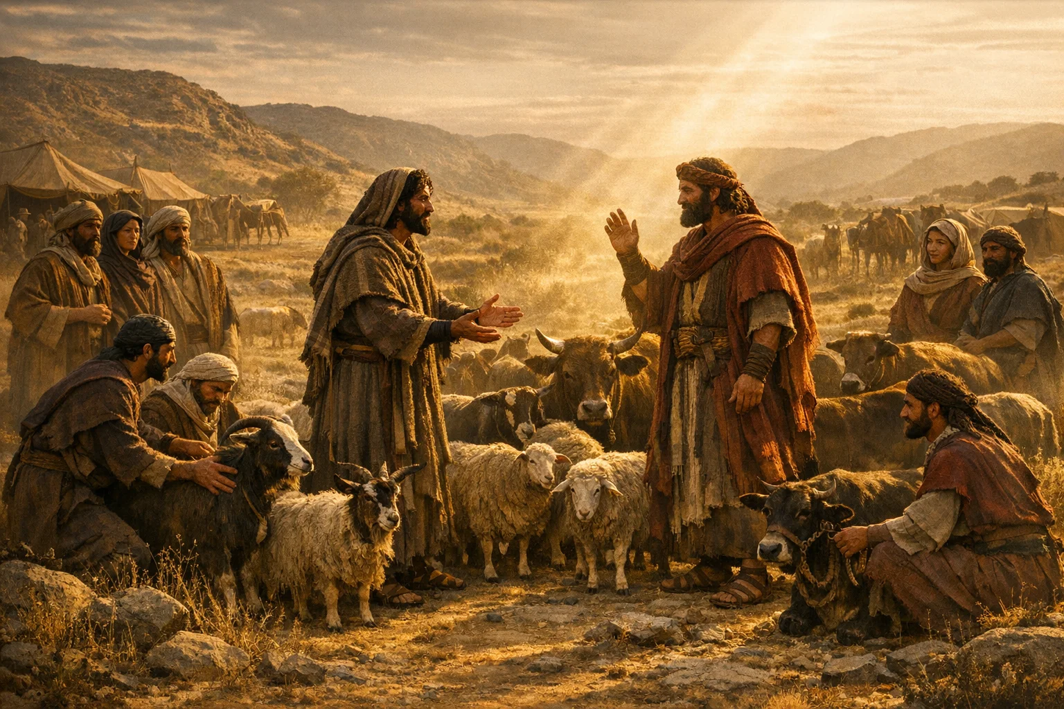 Jacob Offers the Gift