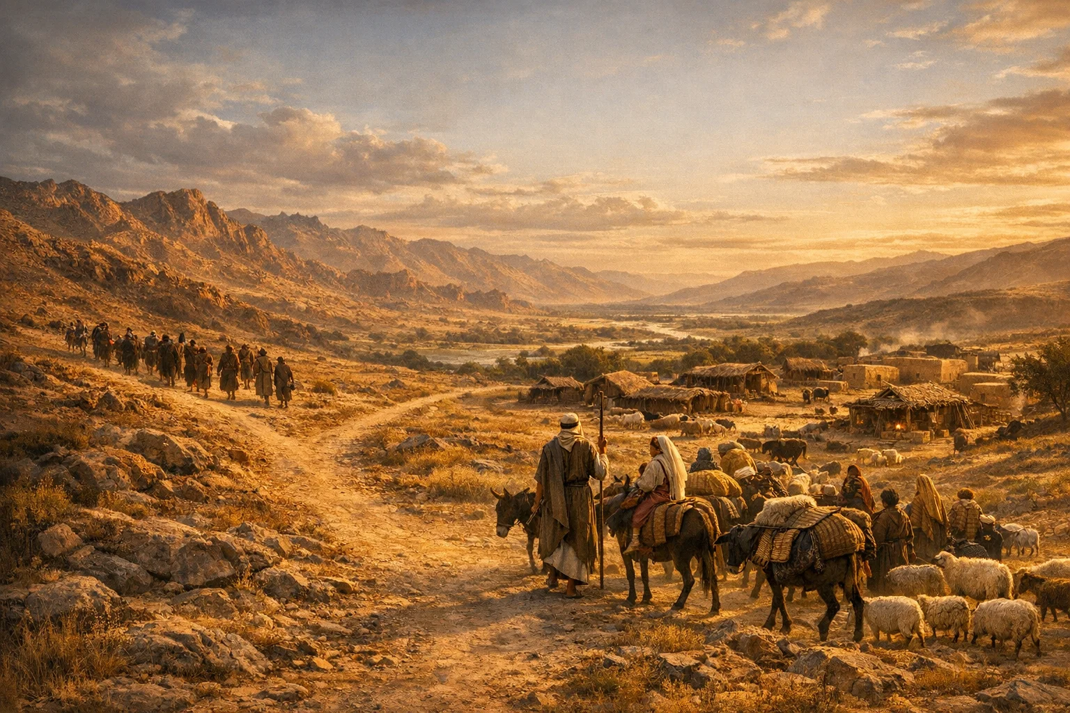 Esau Departs, Jacob Moves Slowly