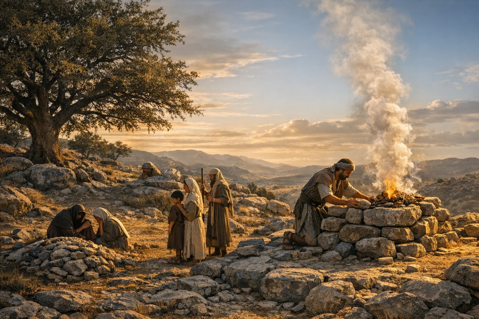 Jacob Builds an Altar at Bethel