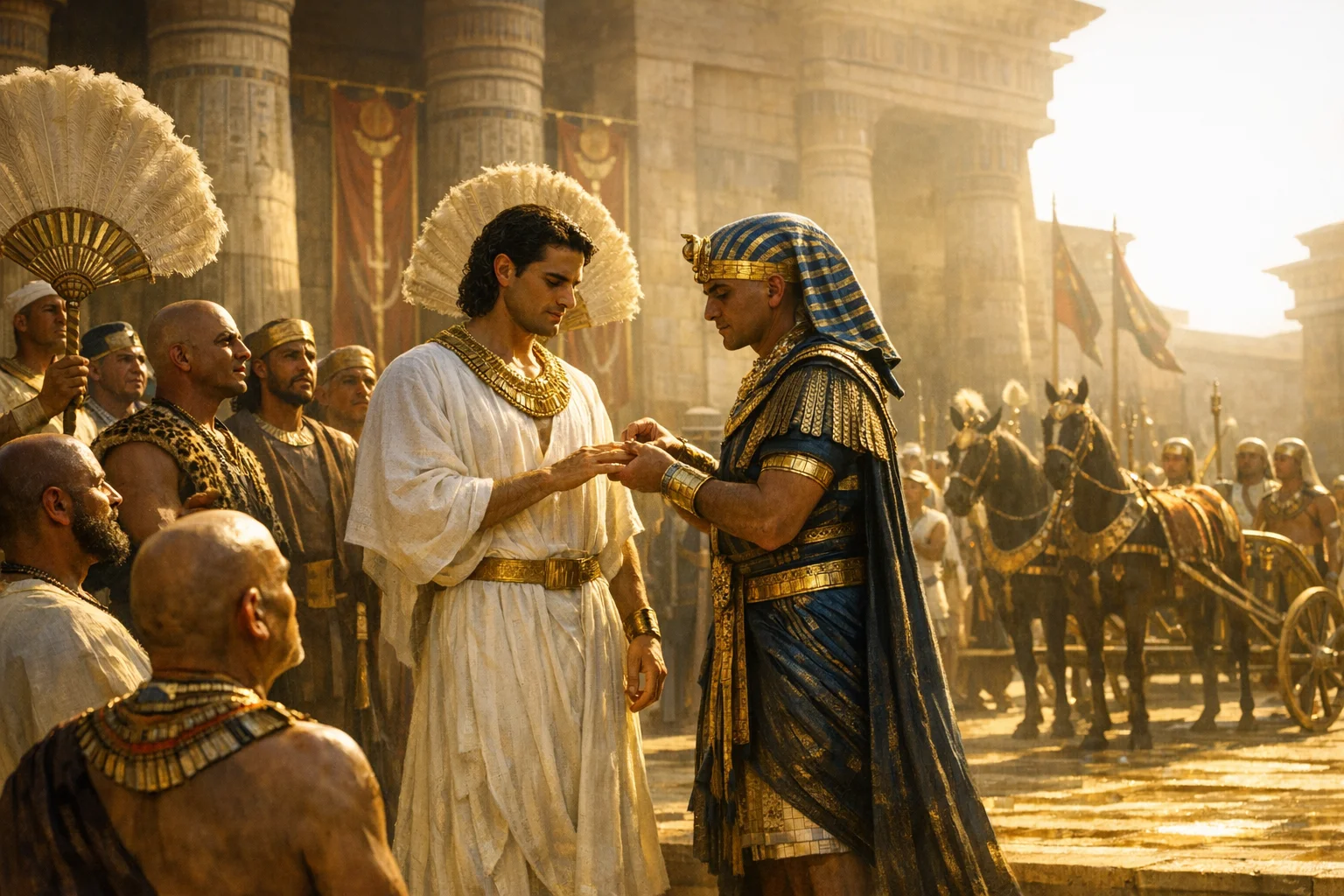 Joseph Exalted Over Egypt