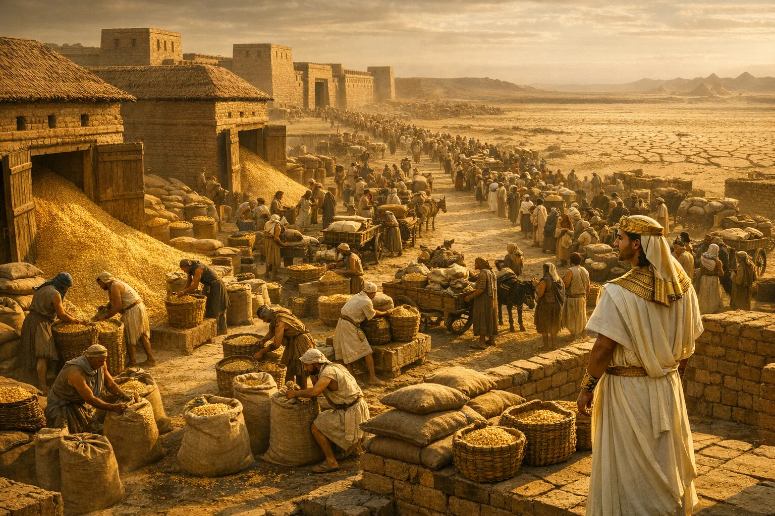 Storehouses Open in the Famine