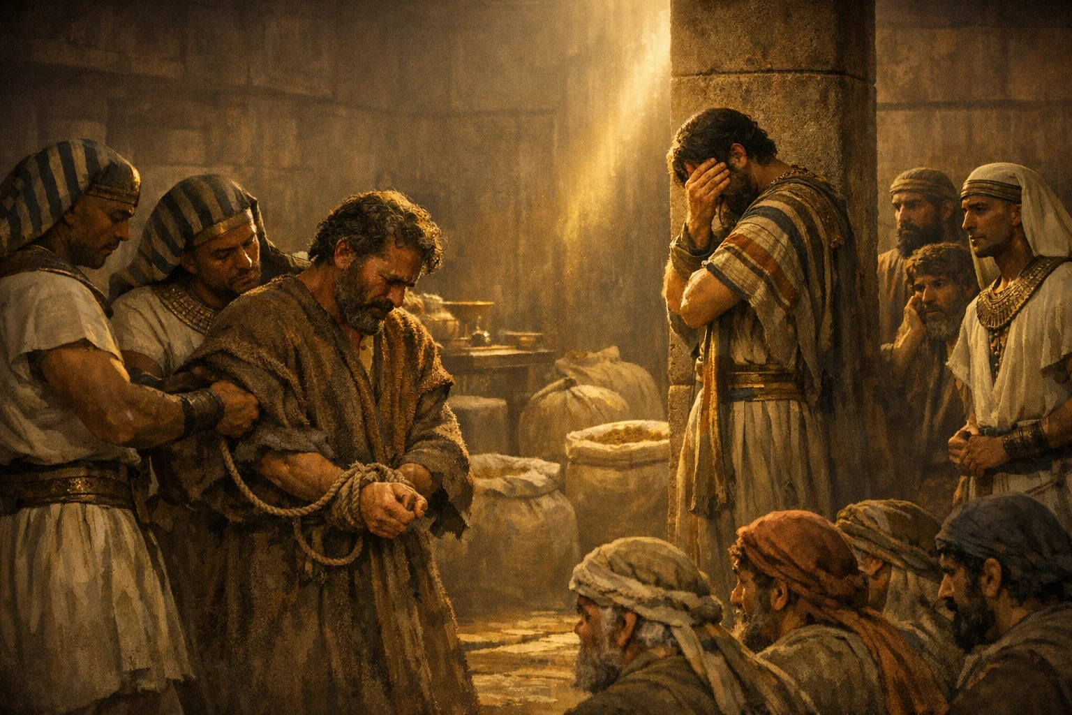 Joseph Weeps and Simeon Is Bound