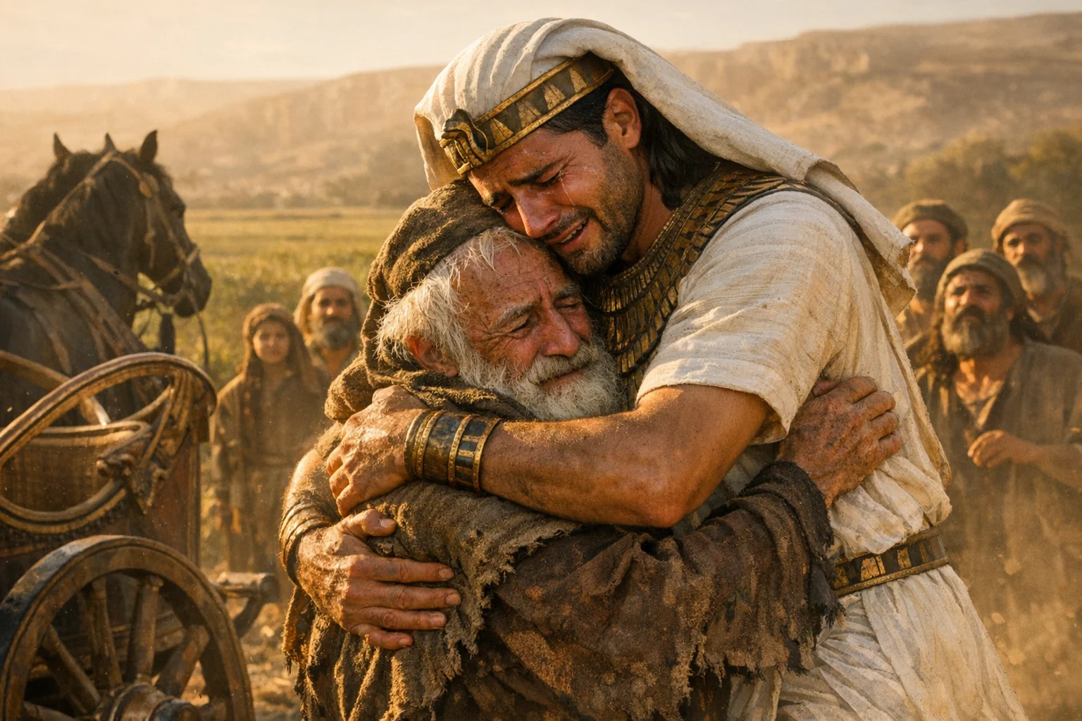 Joseph Embraces His Father
