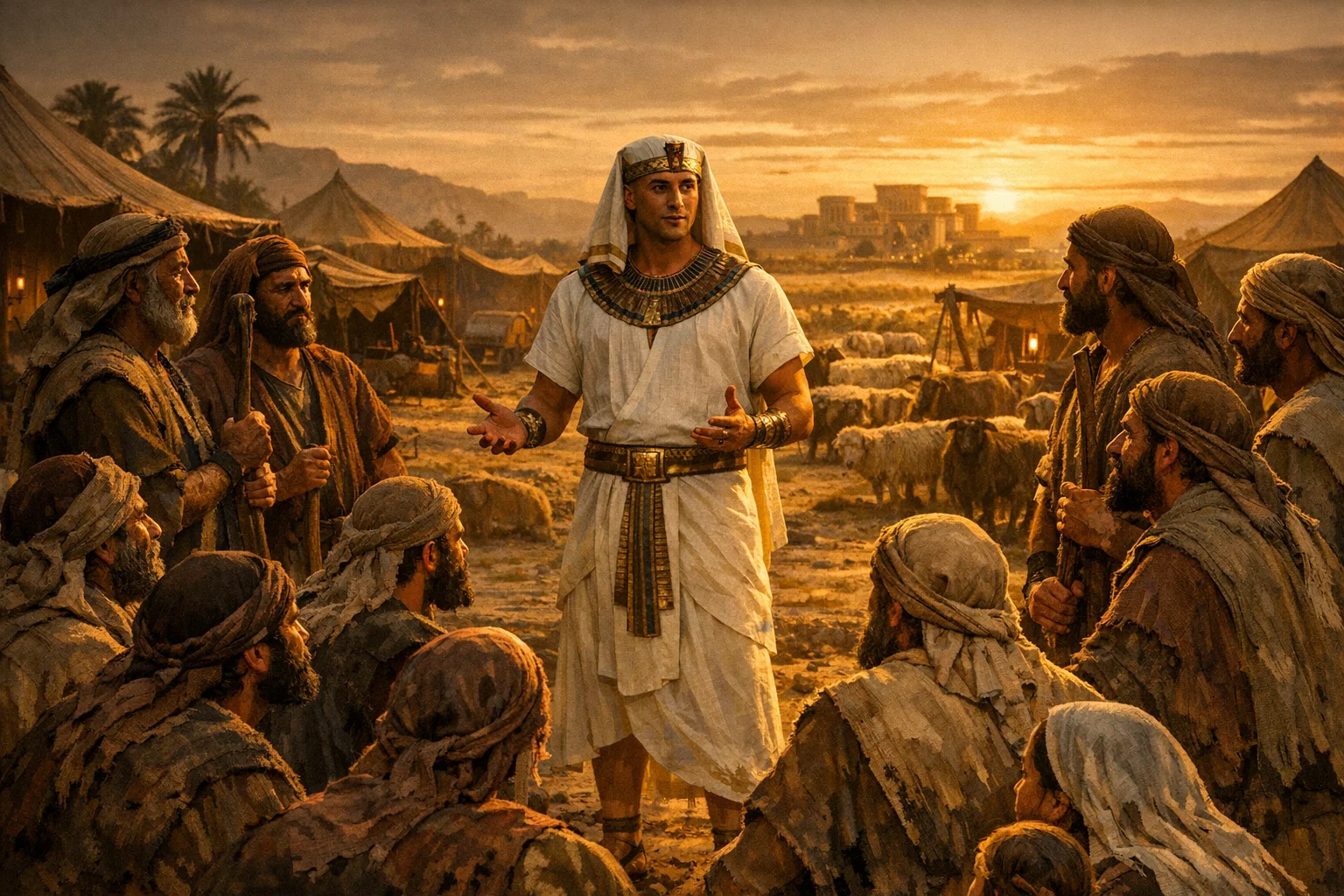 Joseph Instructs the Family for Pharaoh