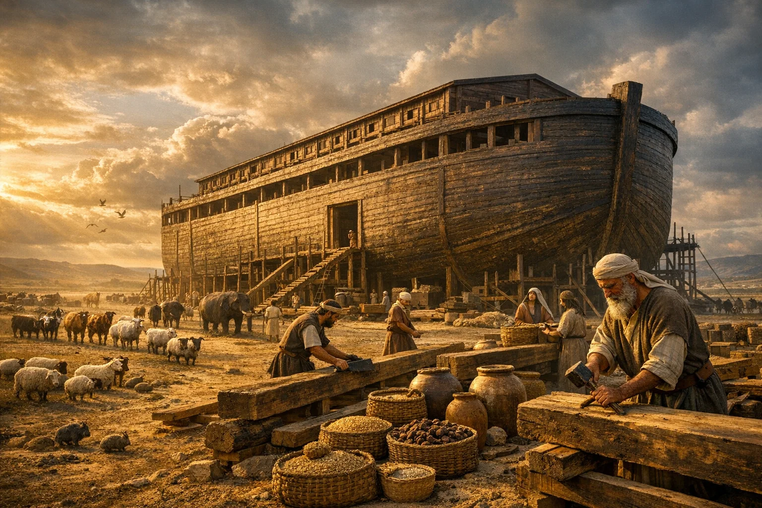 Noah Prepares the Ark
