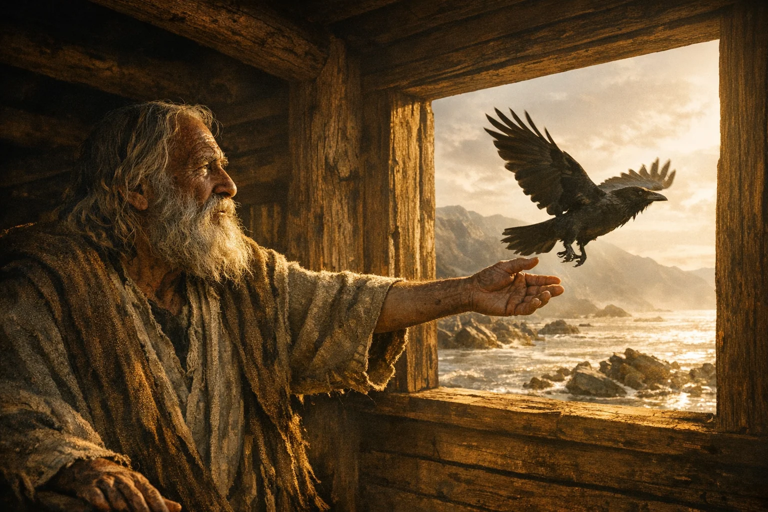 Noah Sends Out the Raven